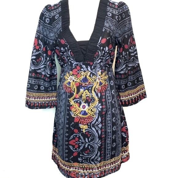 Xxi Embroidered Boho Dress - Picture 1 of 5